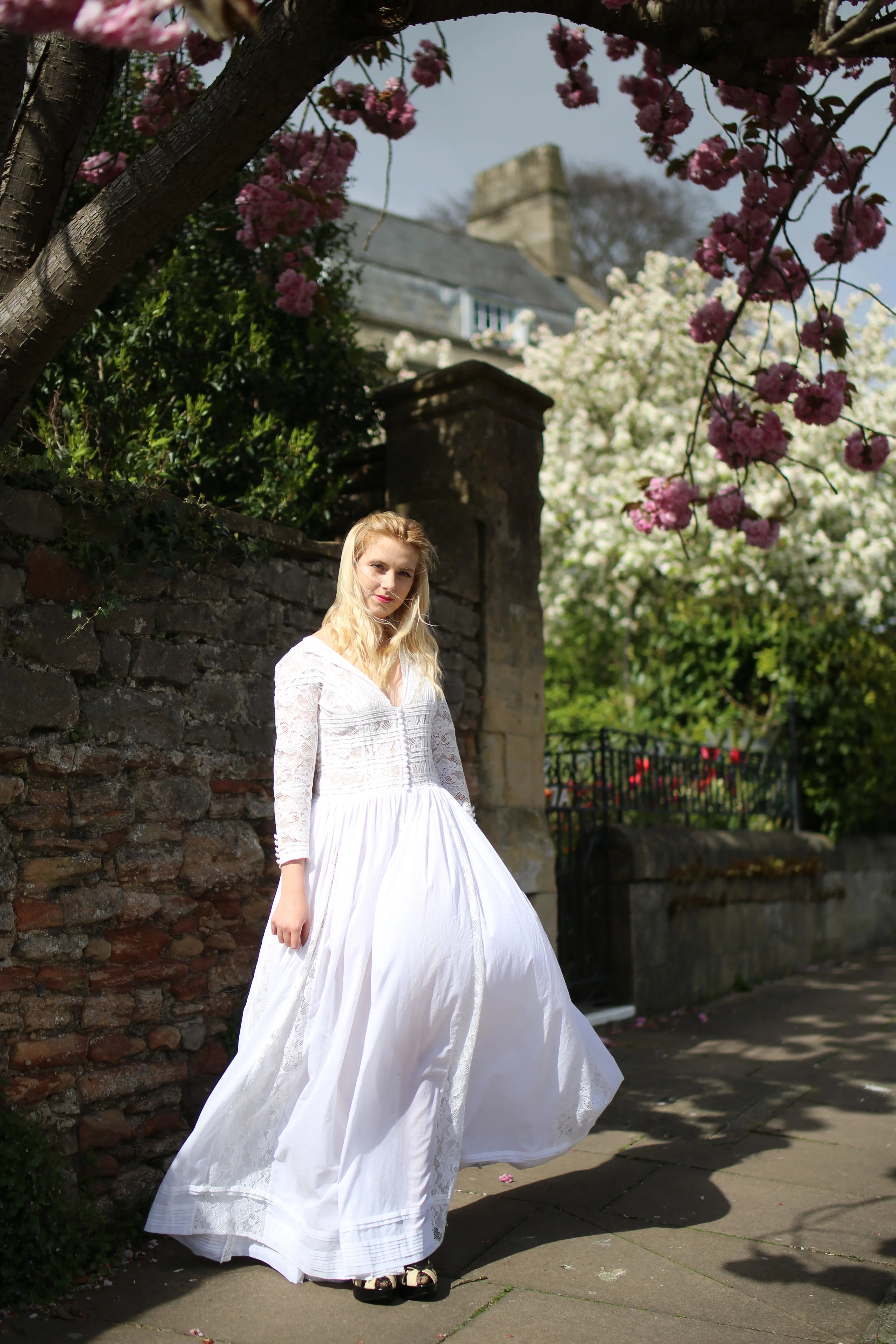 1910 - Edwardian Cotton Lace Maxi Dress (sample)