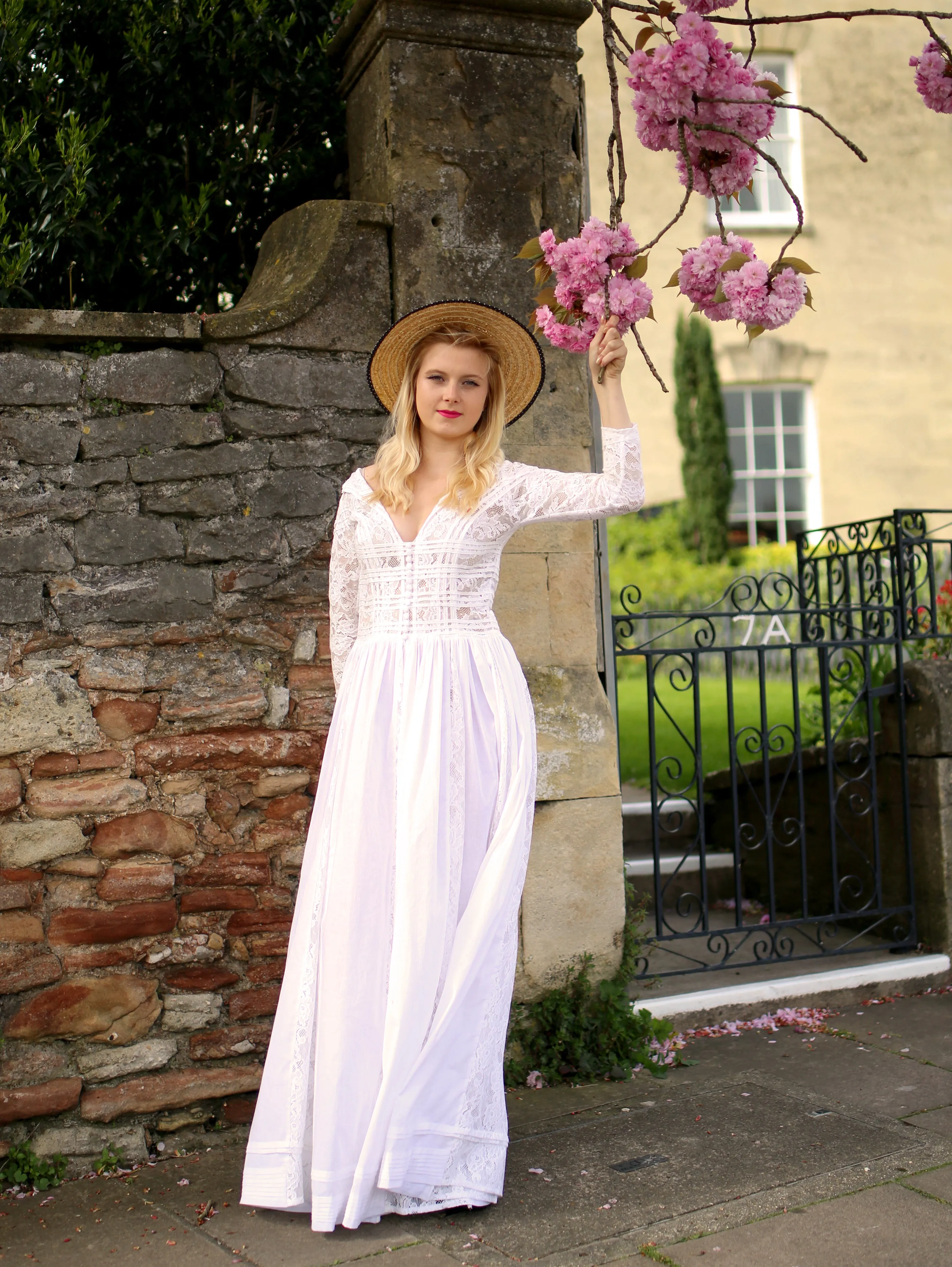 1910 - Edwardian Cotton Lace Maxi Dress (sample)