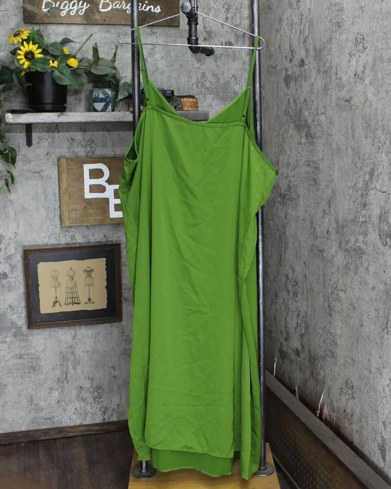 A New Day Women's Plus Size Slip Dress 84931838 Green 4X
