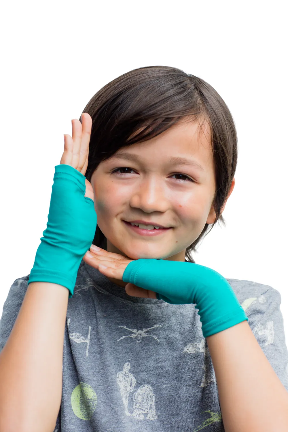 Anti-Itch Fingerless Gloves with TENCEL and Zinc - Kids