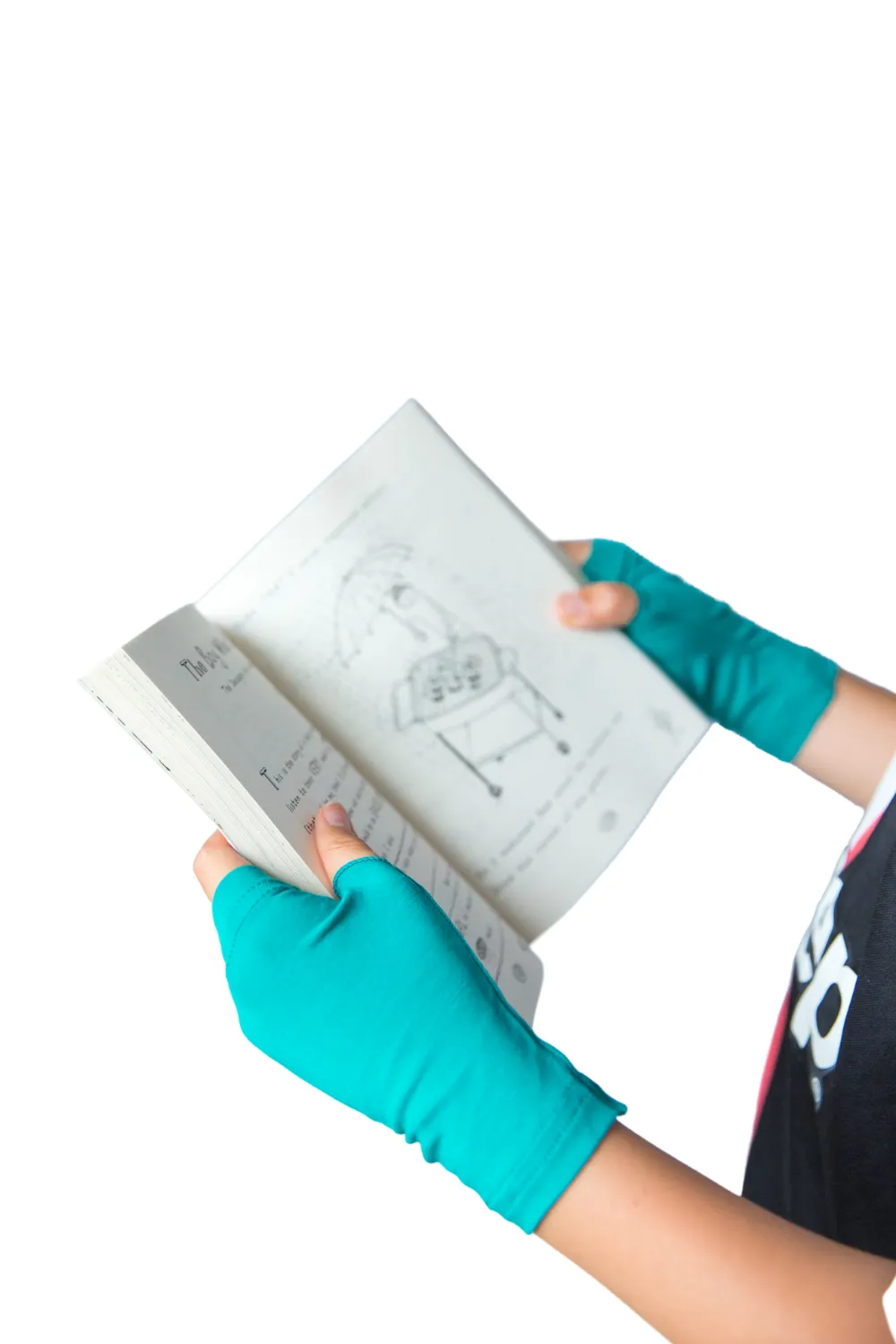 Anti-Itch Fingerless Gloves with TENCEL and Zinc - Kids