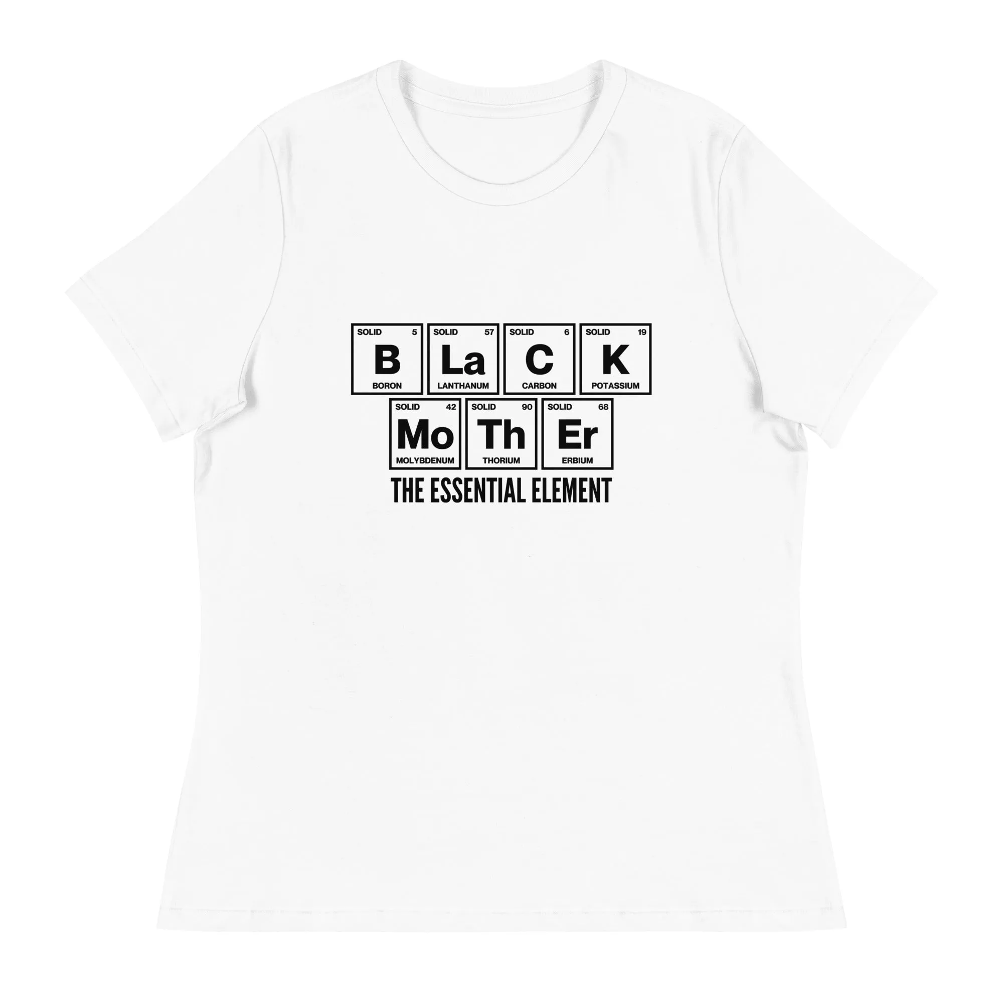 Black Mother The Essential Element Women's Short Sleeve T-Shirt