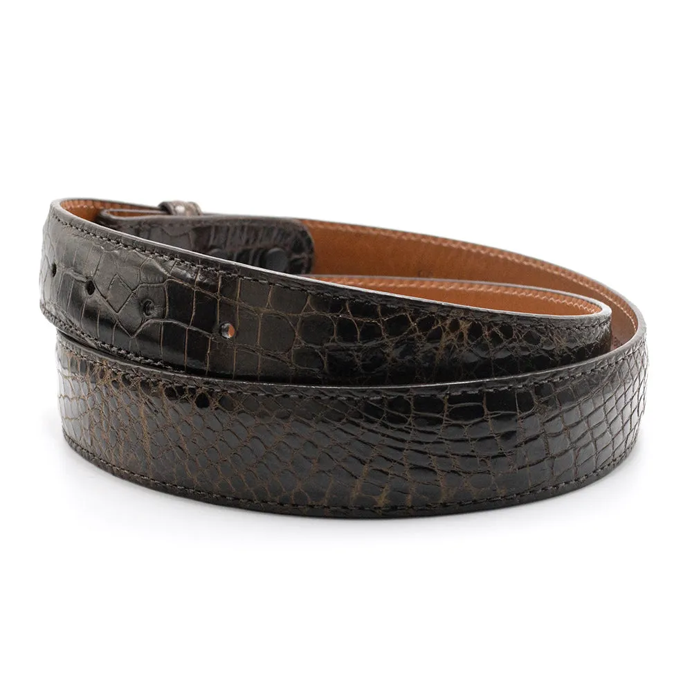Brown Alligator Belt Straps