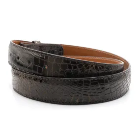 Brown Alligator Belt Straps