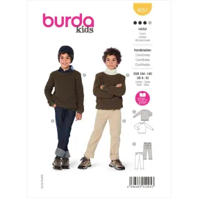 Burda Style Pattern 9251 Children's Co-ords B9251