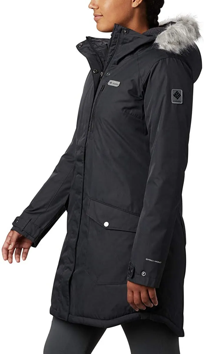 Columbia Women's Suttle Mountain Long Insulated Jacket Size 2X Black