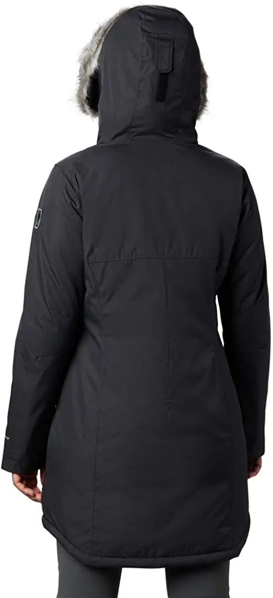 Columbia Women's Suttle Mountain Long Insulated Jacket Size 2X Black