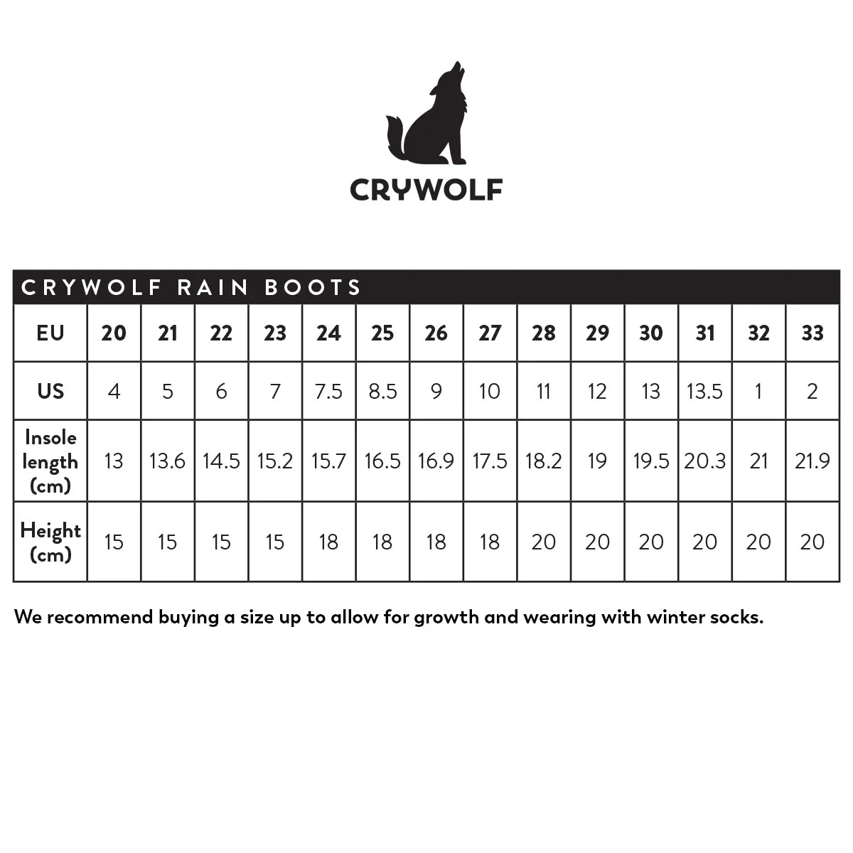 Crywolf Rain Boots - Black