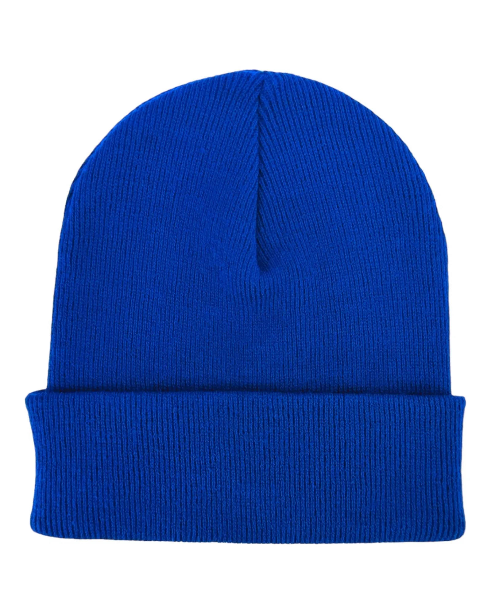 CTD110 HAAKWEAR Knit Cuffed Beanie / Hat - Sapphire Blue, Made in USA