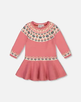 Deux Par Deux Knit Dress - Rosette