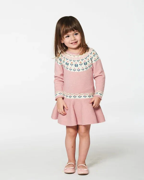Deux Par Deux Knit Dress - Rosette