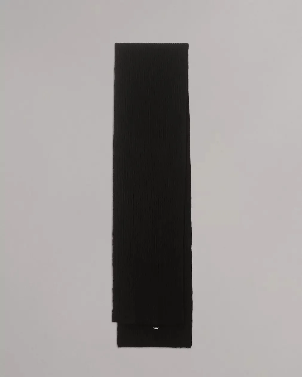 Downing Rib Cashmere Scarf - Black