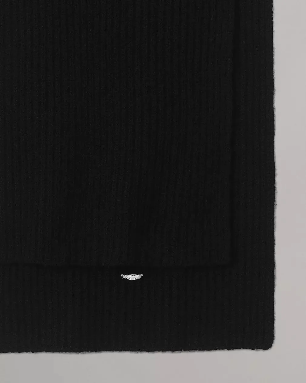 Downing Rib Cashmere Scarf - Black