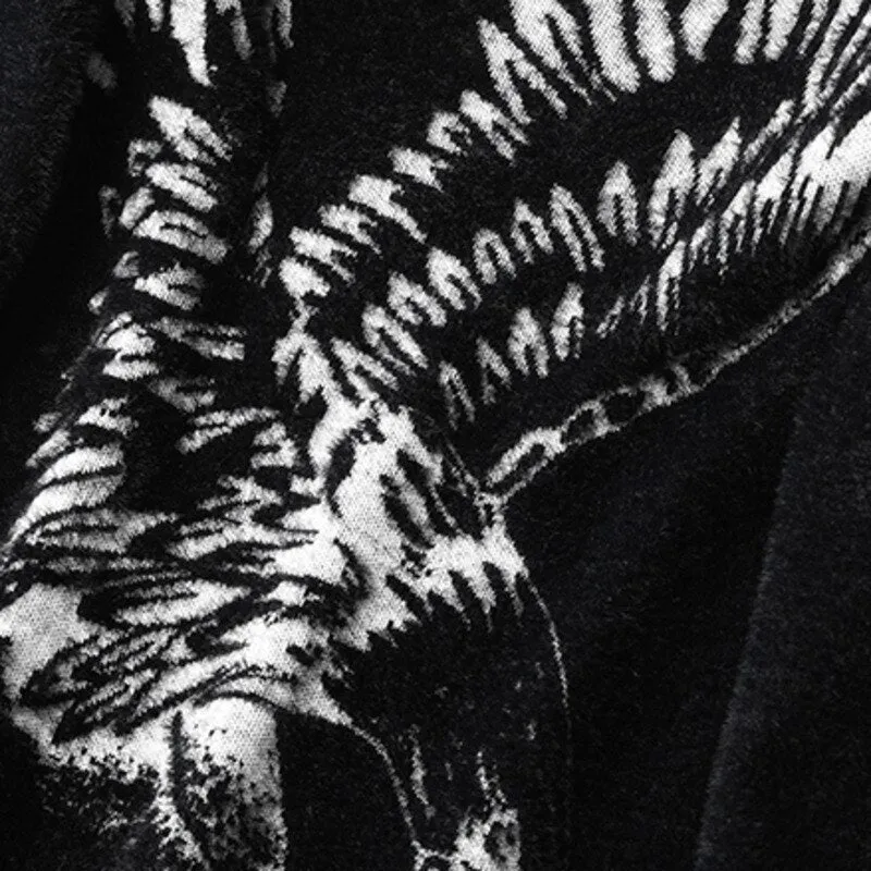 Eagle Pattern Acrylic Material Sweater