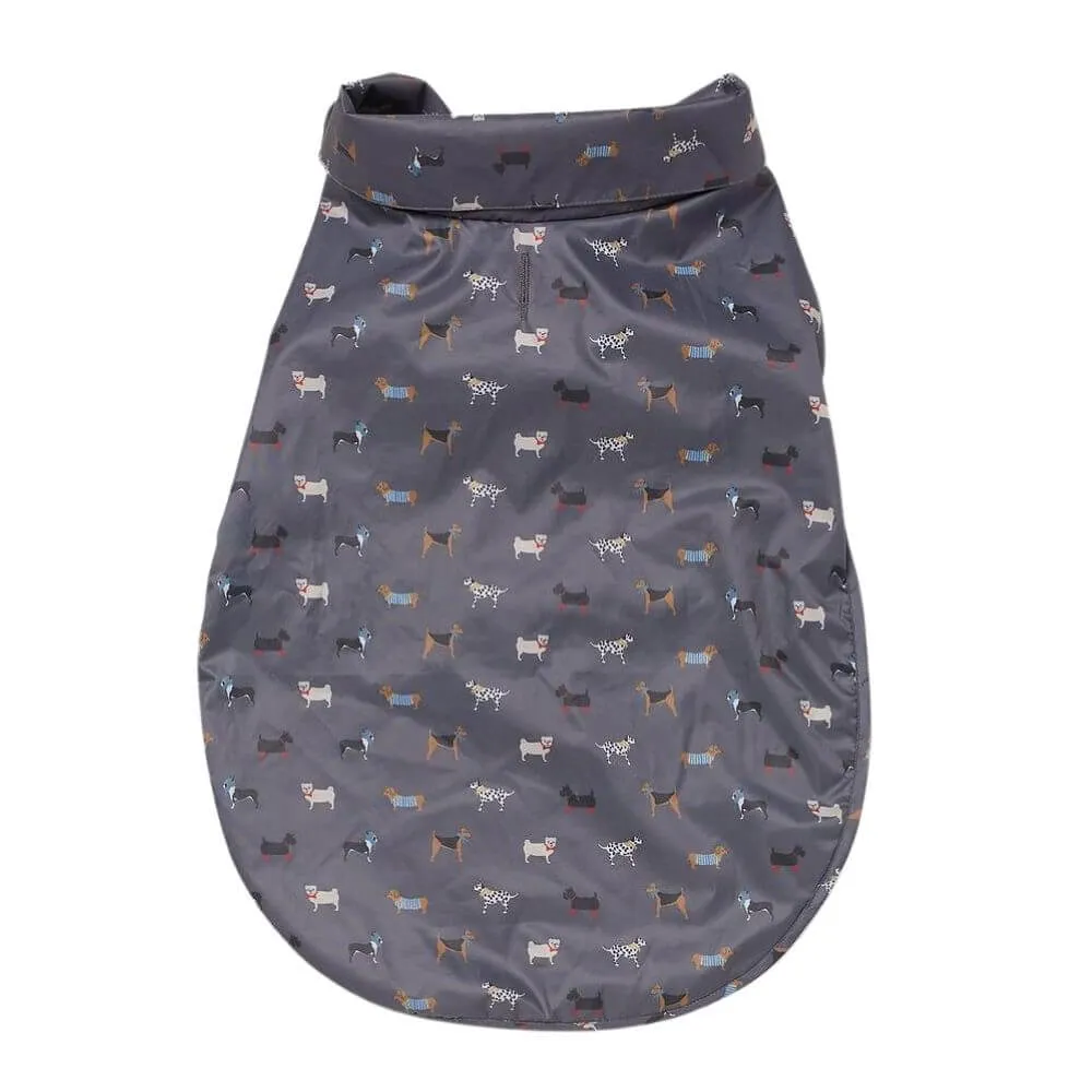 FatFace Marching Dogs Raincoat Dog Coat