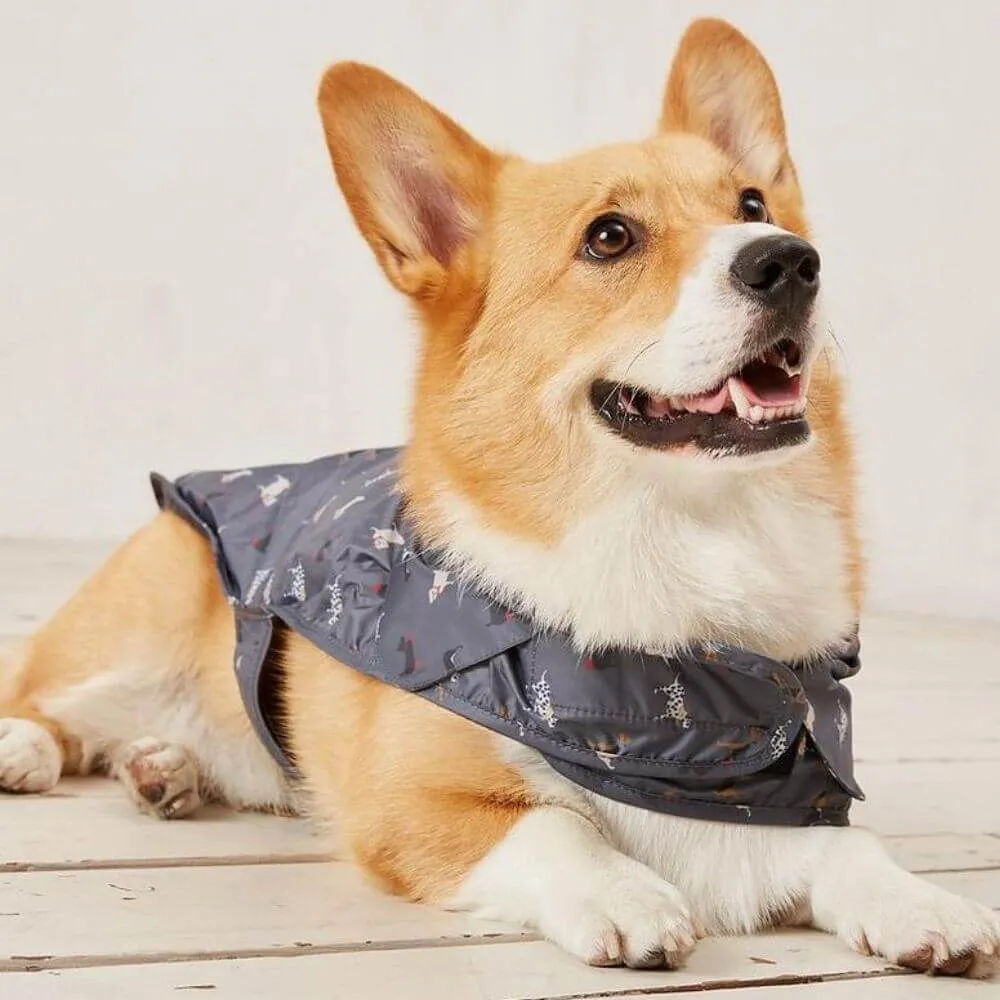 FatFace Marching Dogs Raincoat Dog Coat