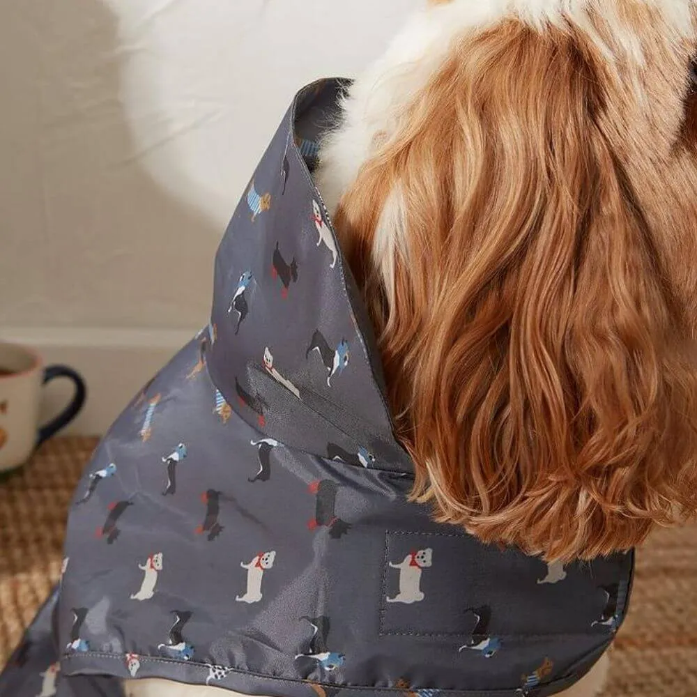 FatFace Marching Dogs Raincoat Dog Coat