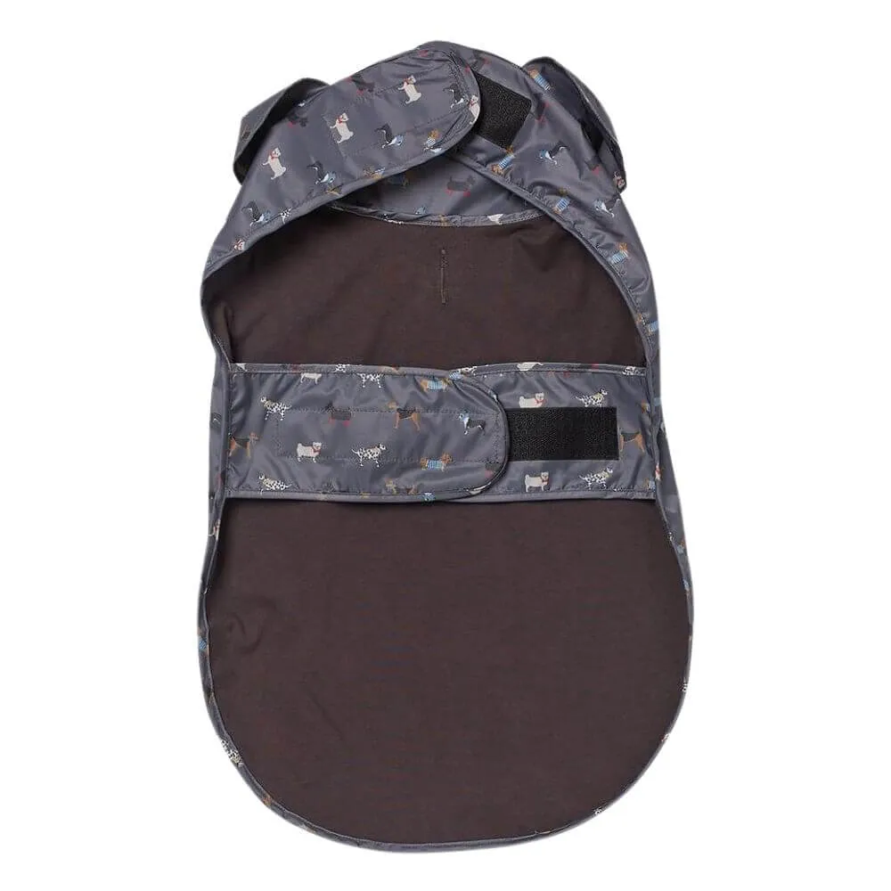 FatFace Marching Dogs Raincoat Dog Coat