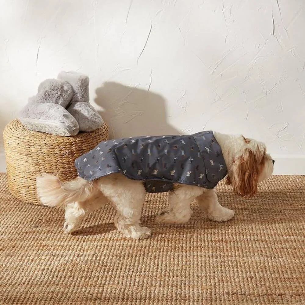 FatFace Marching Dogs Raincoat Dog Coat