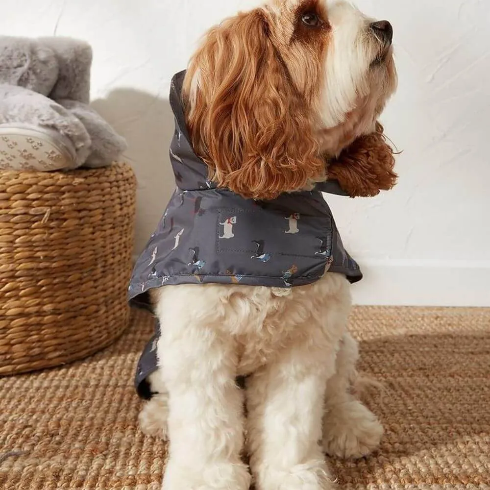 FatFace Marching Dogs Raincoat Dog Coat