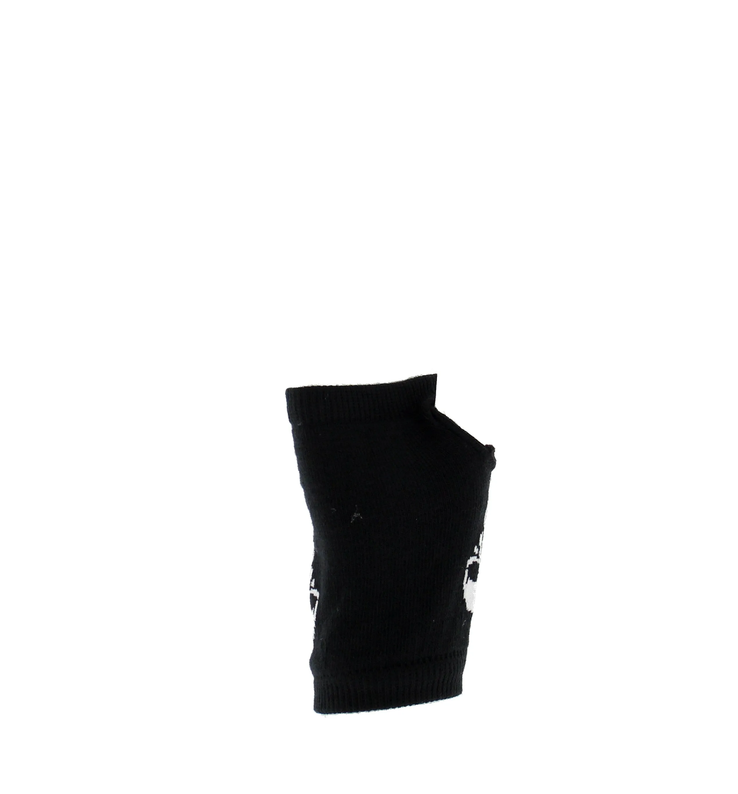 Fingerless Skull Wrist Length Gloves