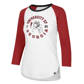 Georgia Bulldogs '47 WOMEN'S Vintage "Knockaround Splitter" Raglan T-Shirt