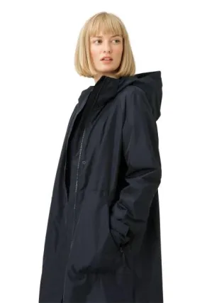 Ilse Jacobsen Rain 150 Long Raincoat in Dark Indigo