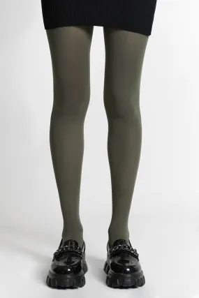 Khaki Opaque Tights
