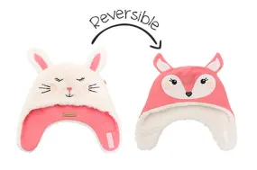 Kids & Baby Reversible Sherpa Hat - Bunny & Deer