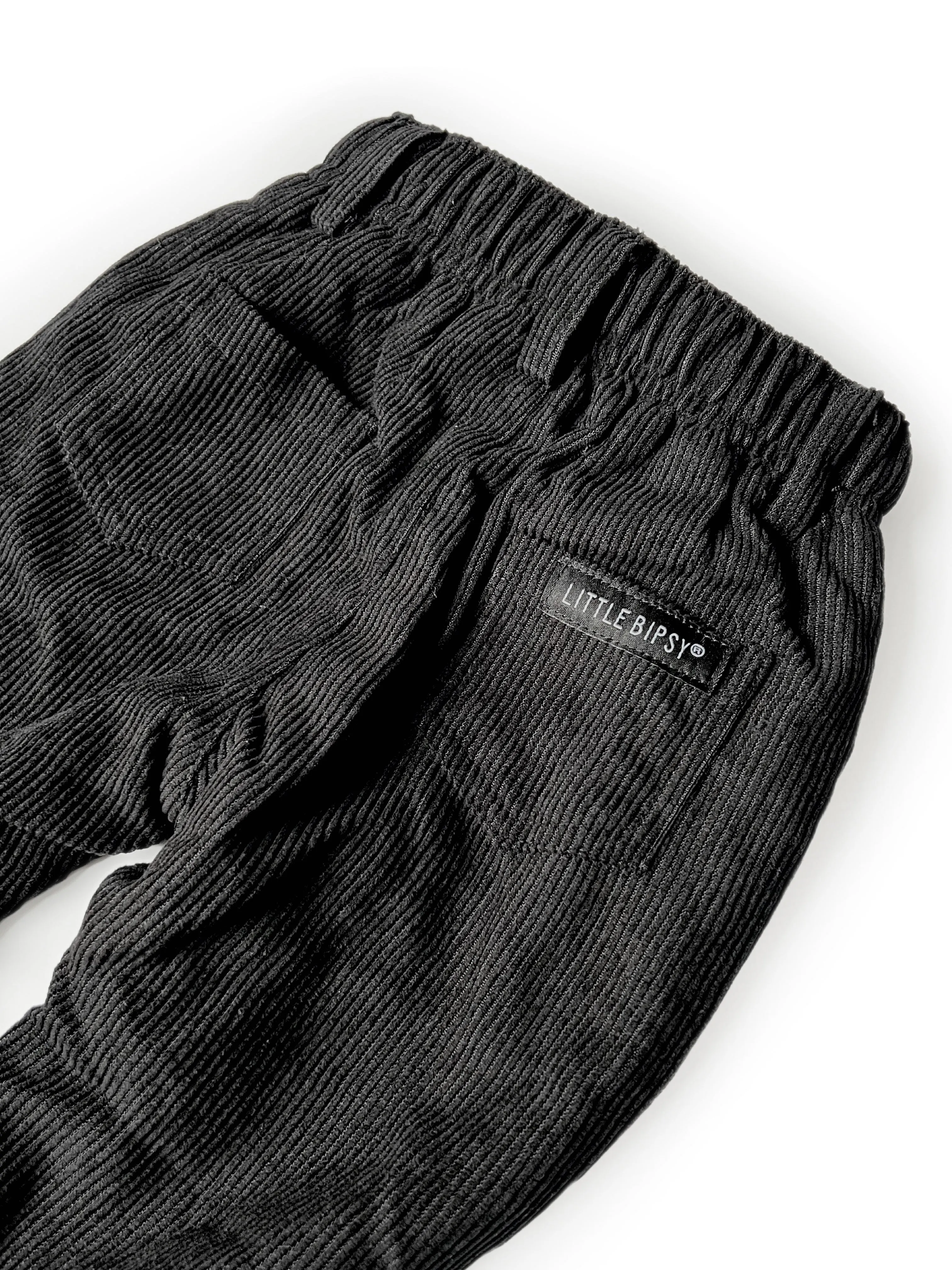 Little Bipsy Corduroy Pants - Black