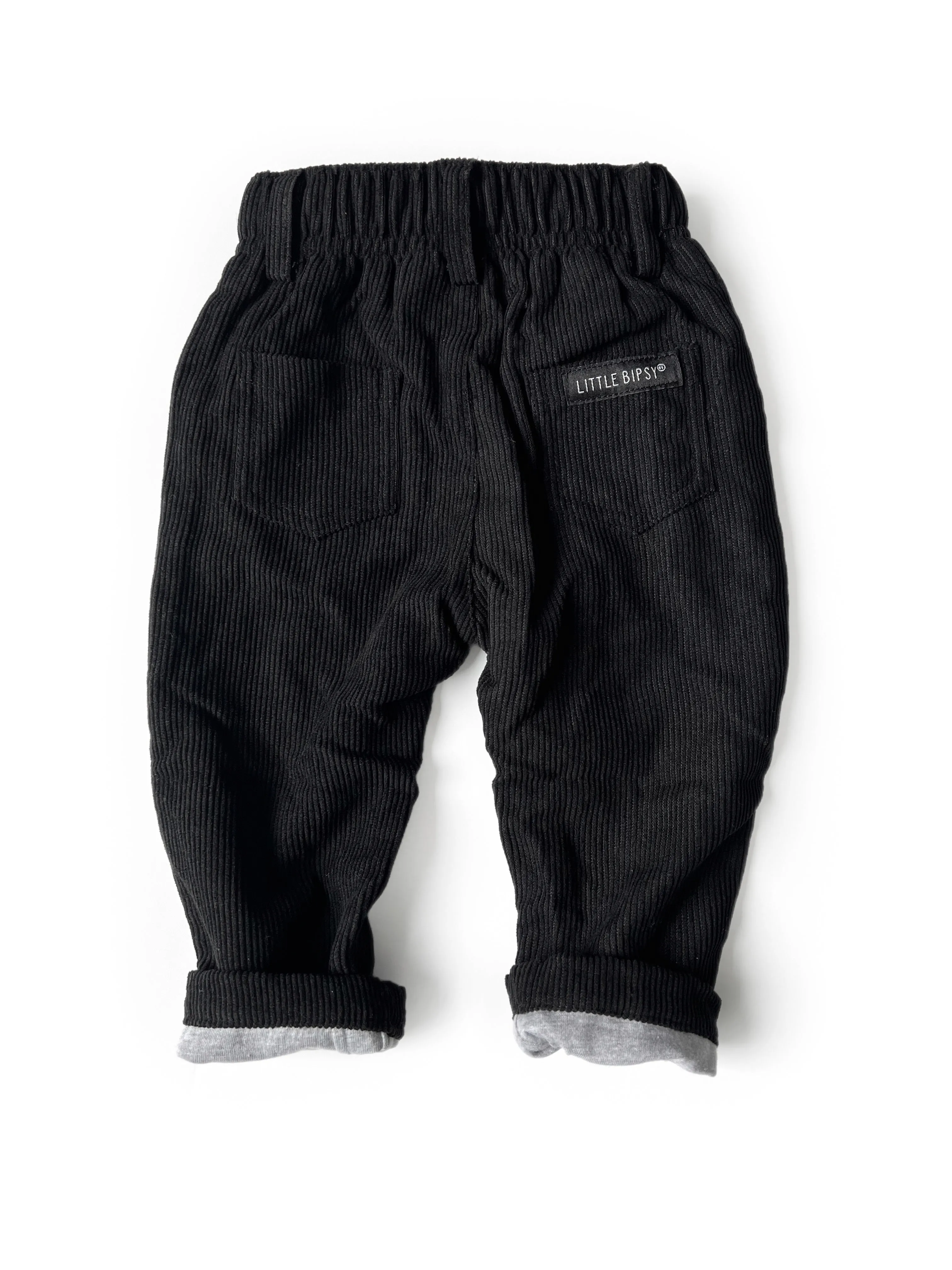 Little Bipsy Corduroy Pants - Black