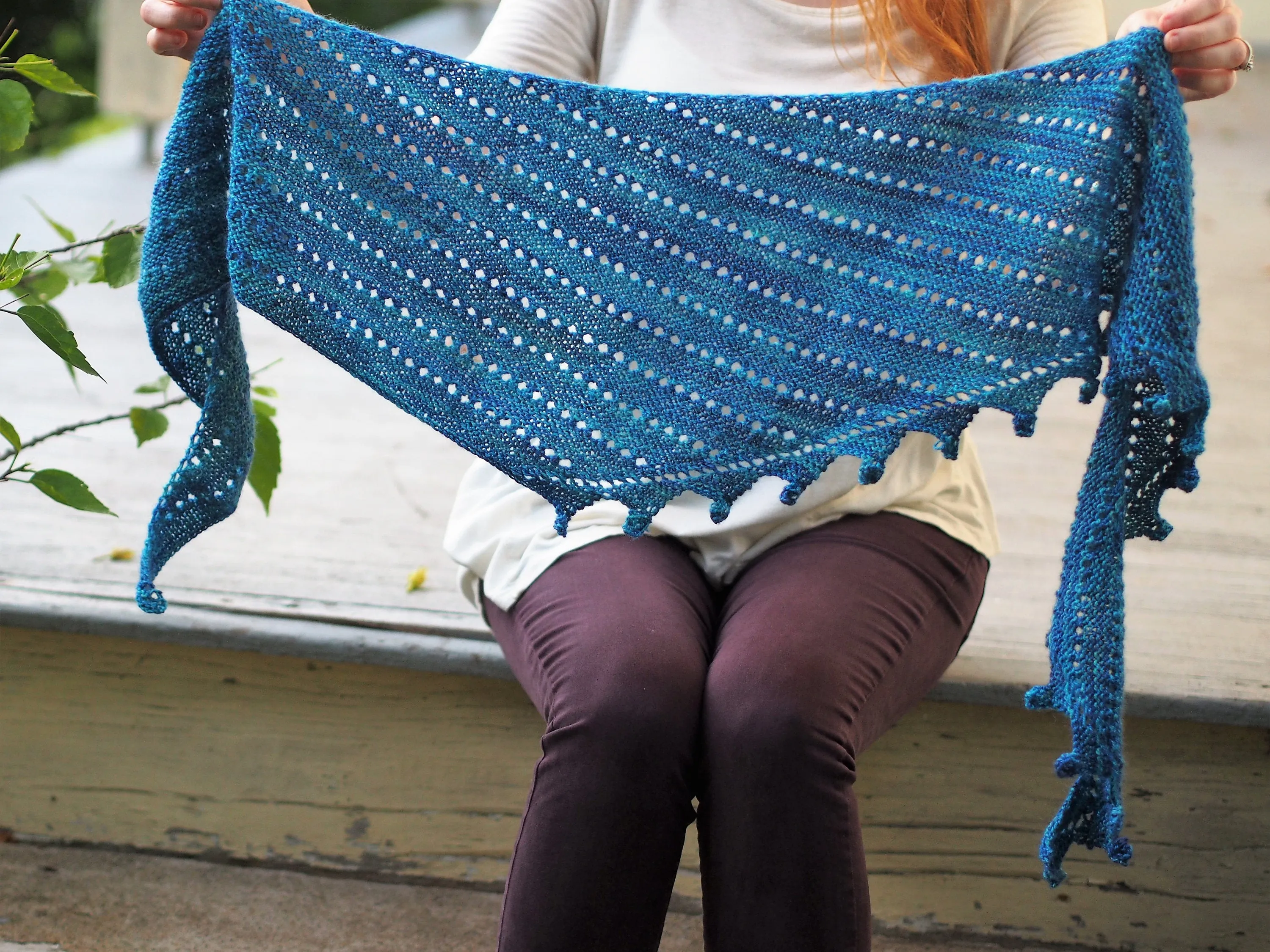 Mermaid Tail Scarf Knitting Pattern Fingering Weight