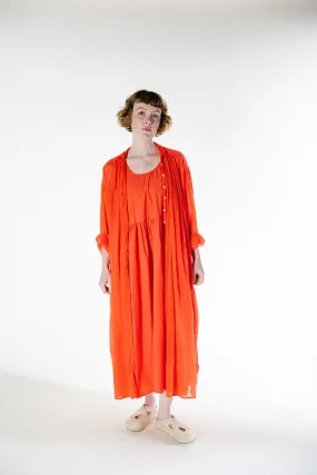 Metta - Long Waterfall Dress - Cotton Poplin