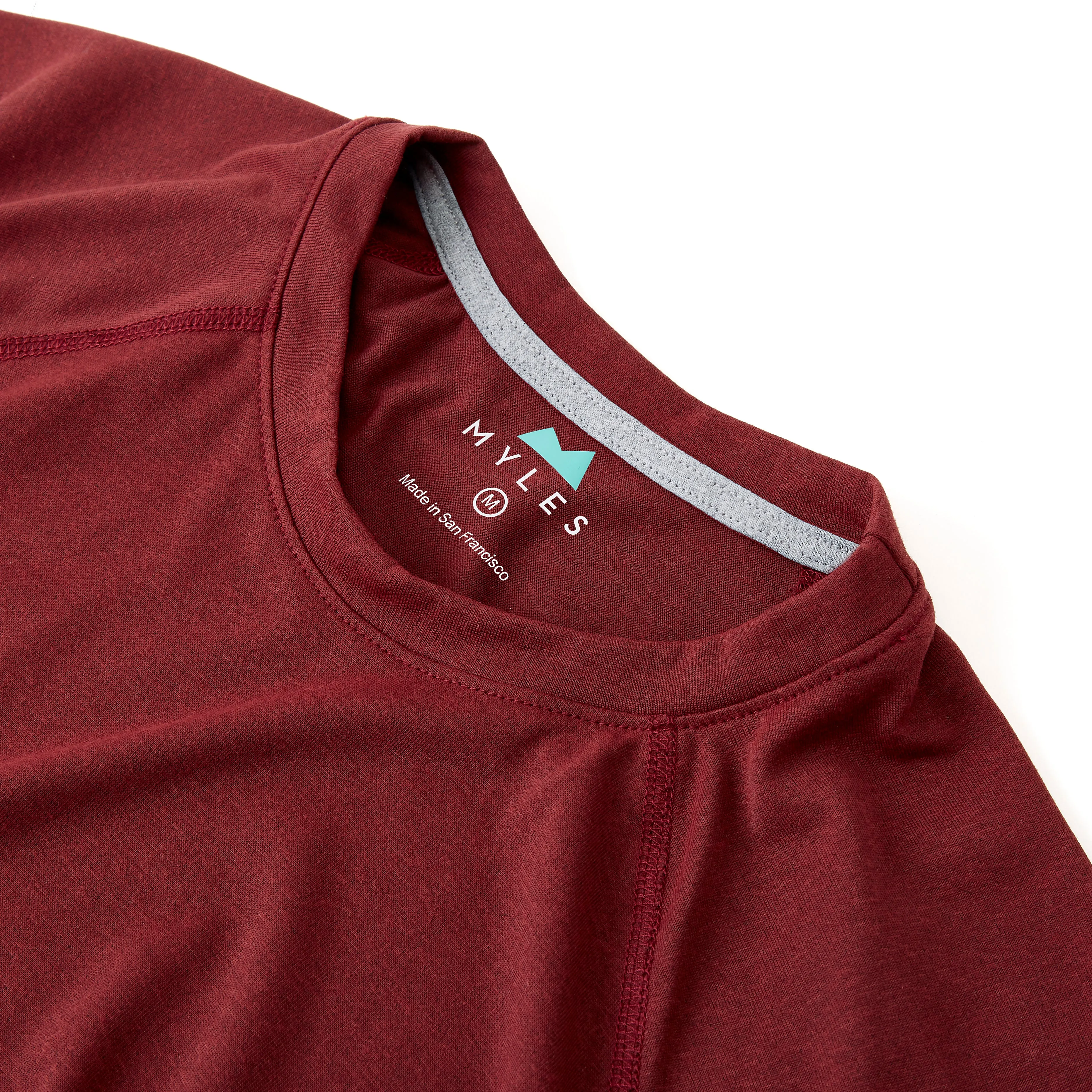 Momentum Tee in Heather Oxblood