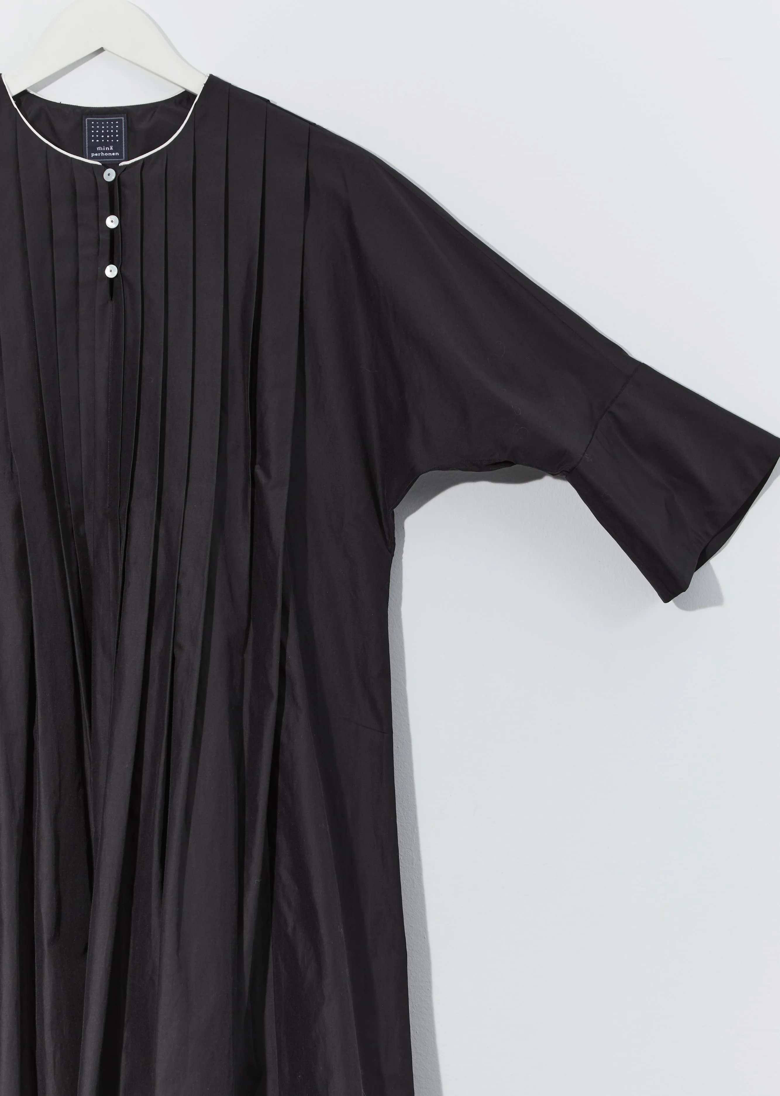 Muisti Silk & Cotton Pleated Dress