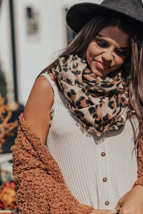 Must Be Manhattan Infinity Leopard Scarf