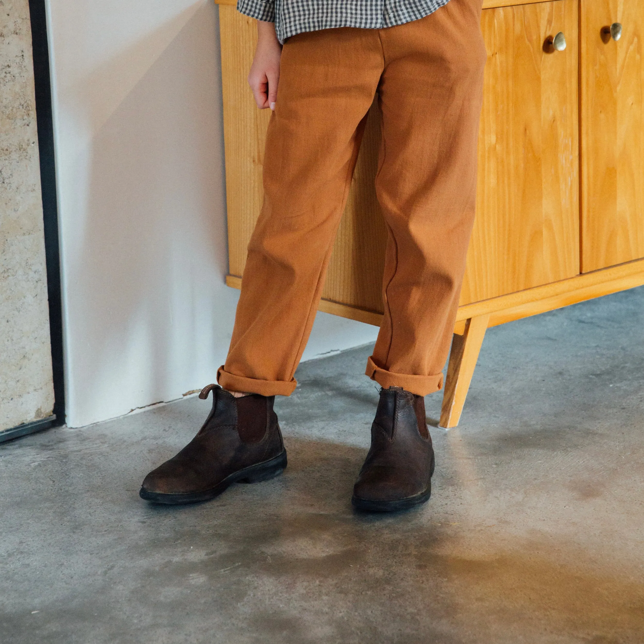 Organic Cotton Rugged Chino Pants - Biscuit - 2-12y