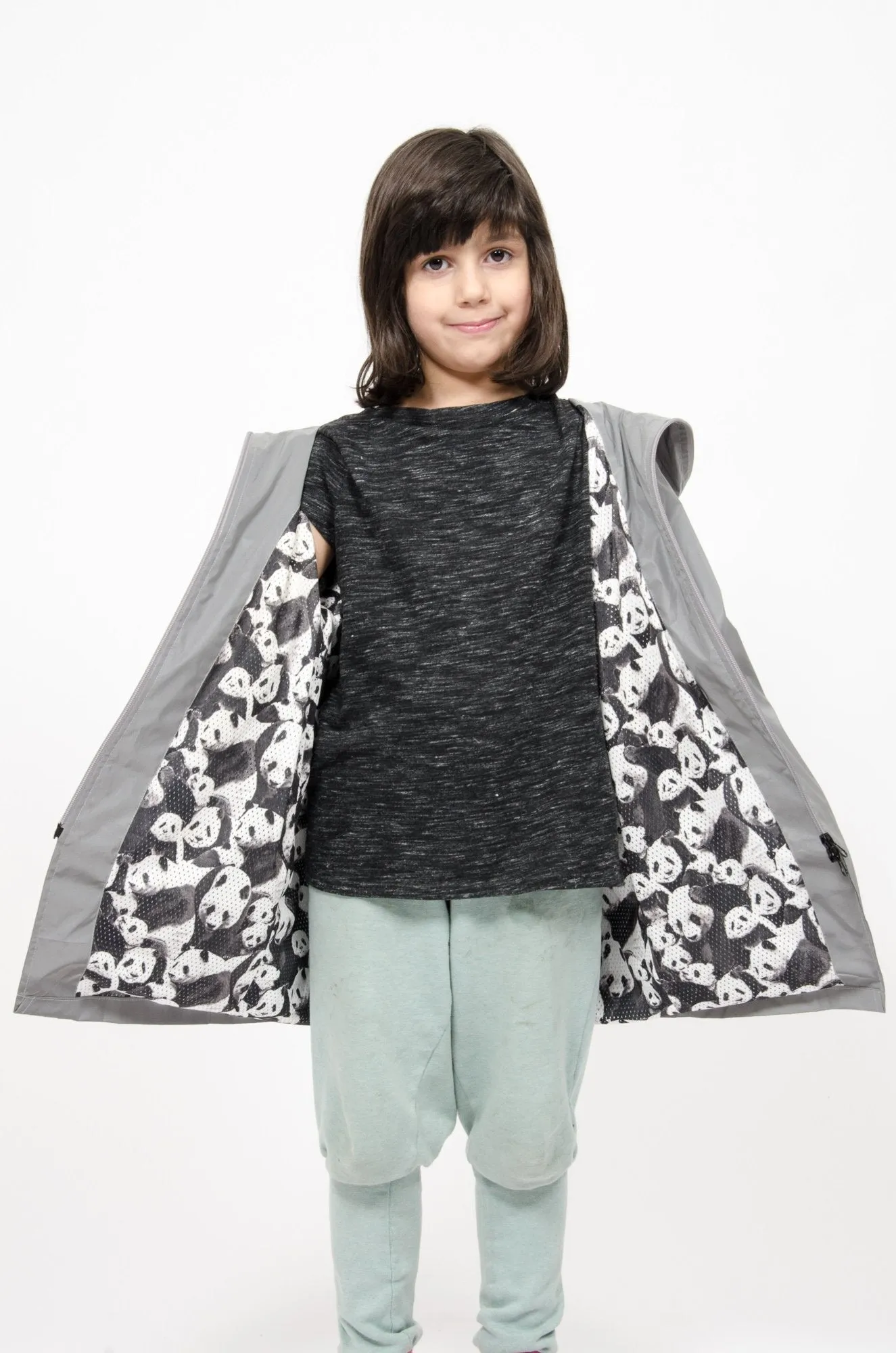 Panda reflex raincoat