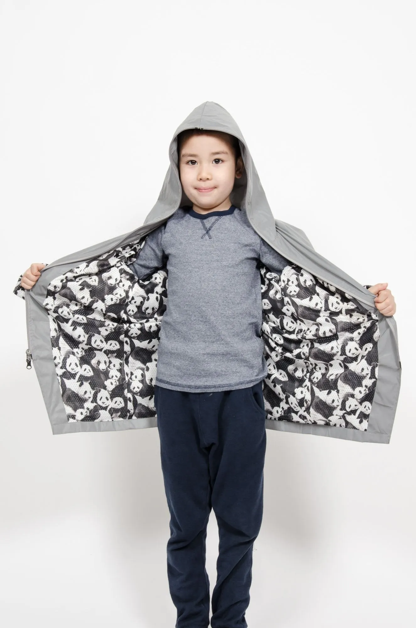 Panda reflex raincoat