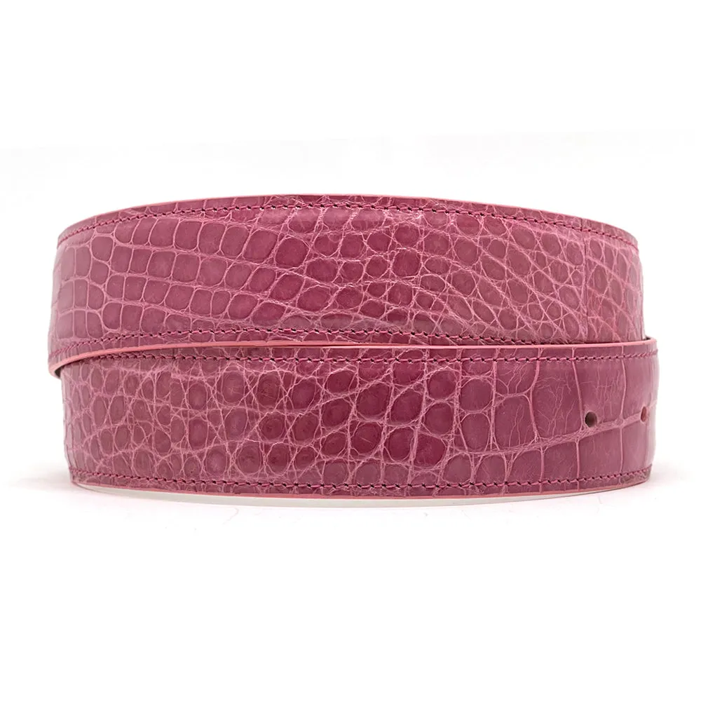 Pink Alligator Belt Straps
