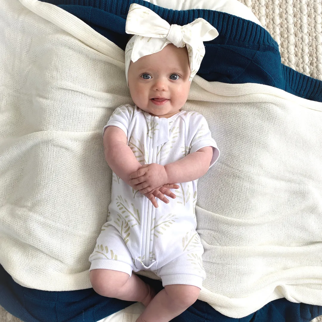 Short Romper - Gold Fern