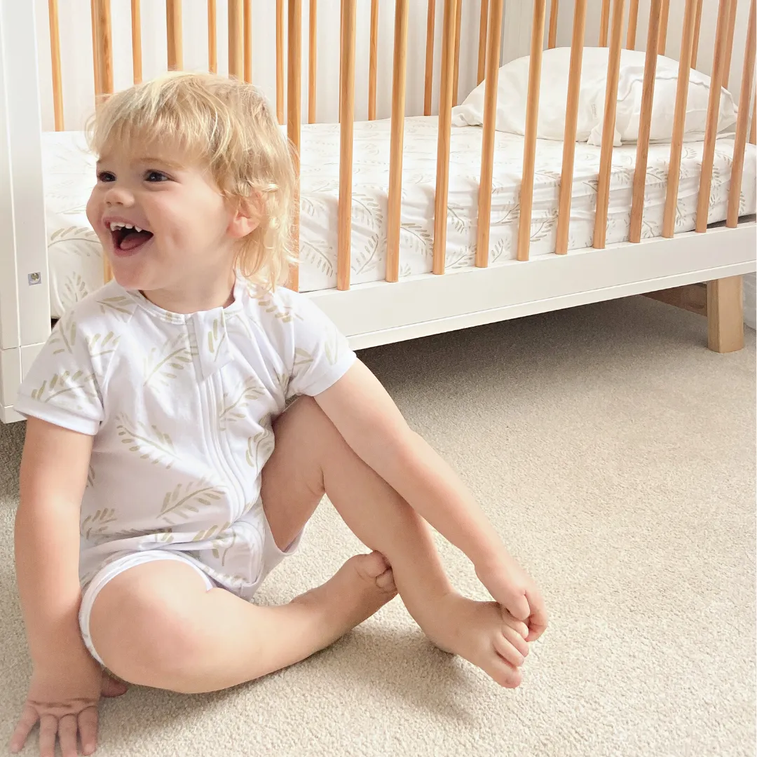 Short Romper - Gold Fern