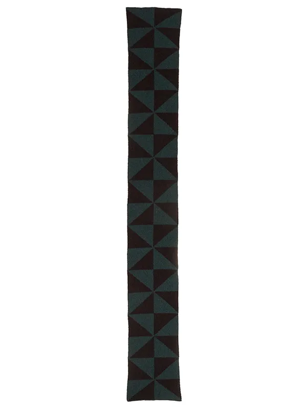 Small Windmill Scarf Scarlet & Oatmeal