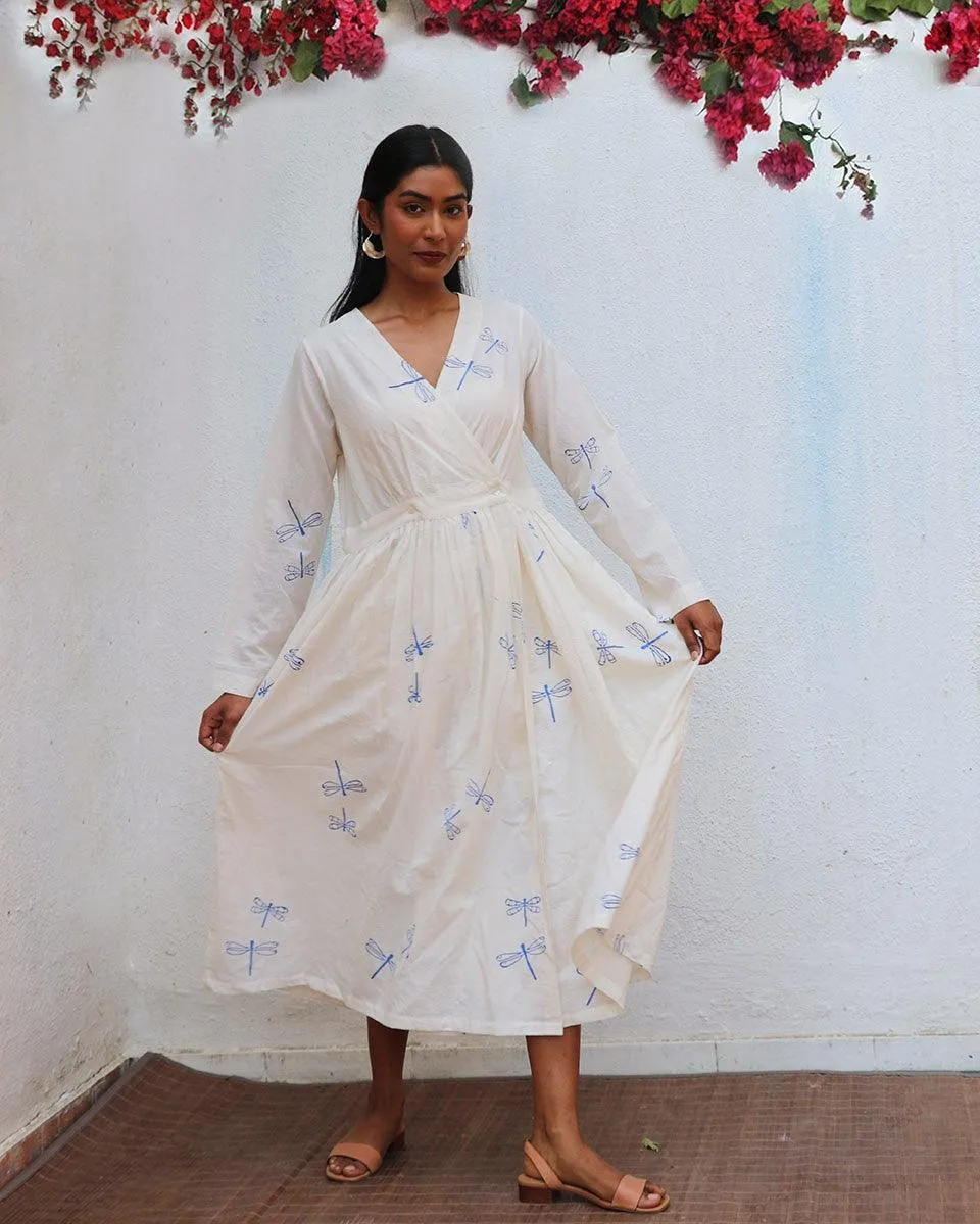 Soleil Blockprinted Cotton Dress - BGVL