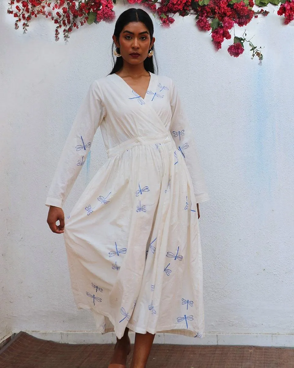 Soleil Blockprinted Cotton Dress - BGVL