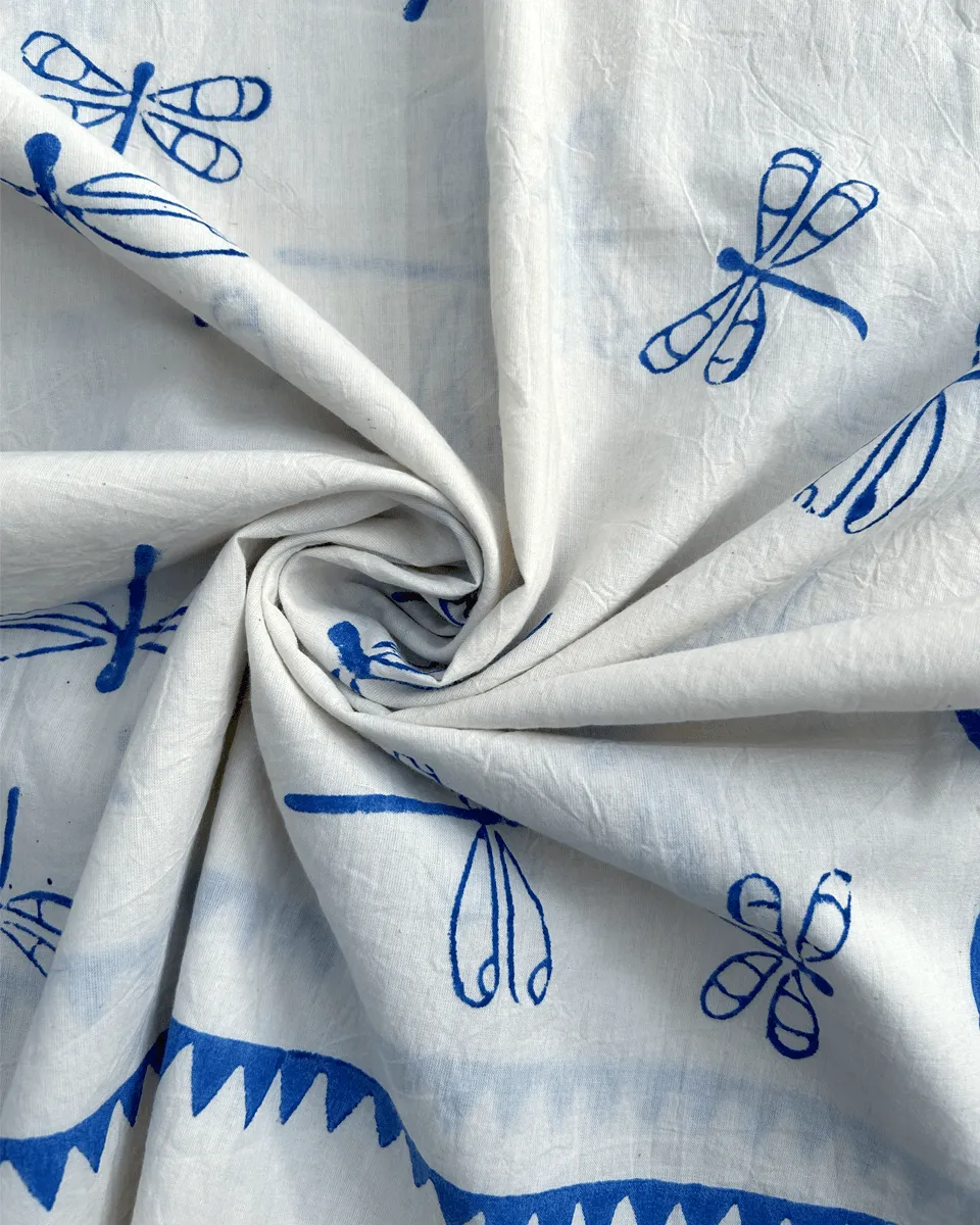 Soleil Blockprinted Cotton Dress - BGVL