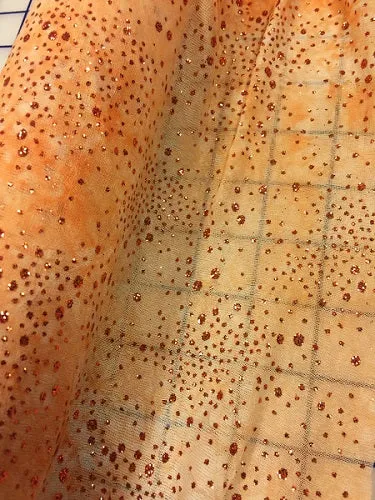 Sparkle Stretch - Peach 60-inches Wide