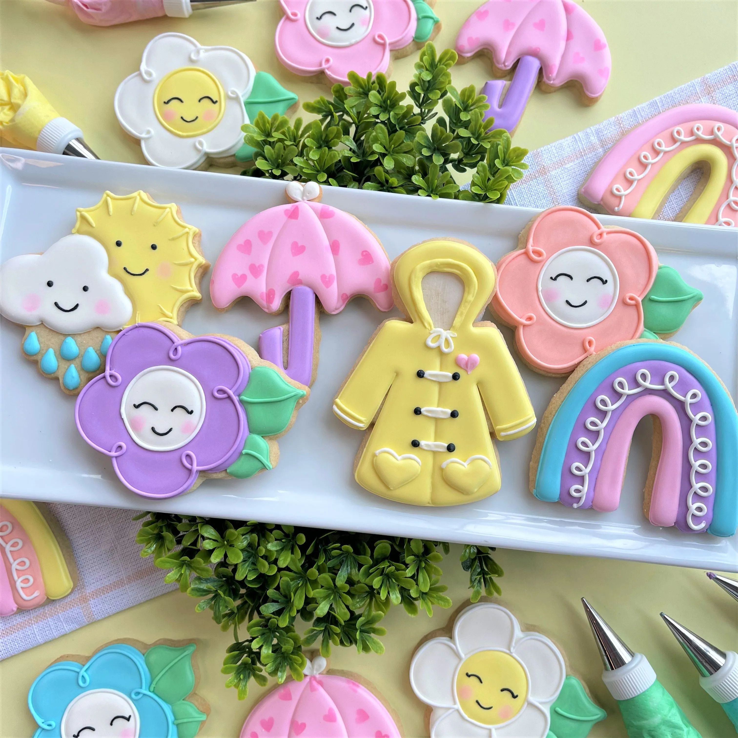 Spring Showers to Flowers Cookie Decorating Class Recording with Optional Kit