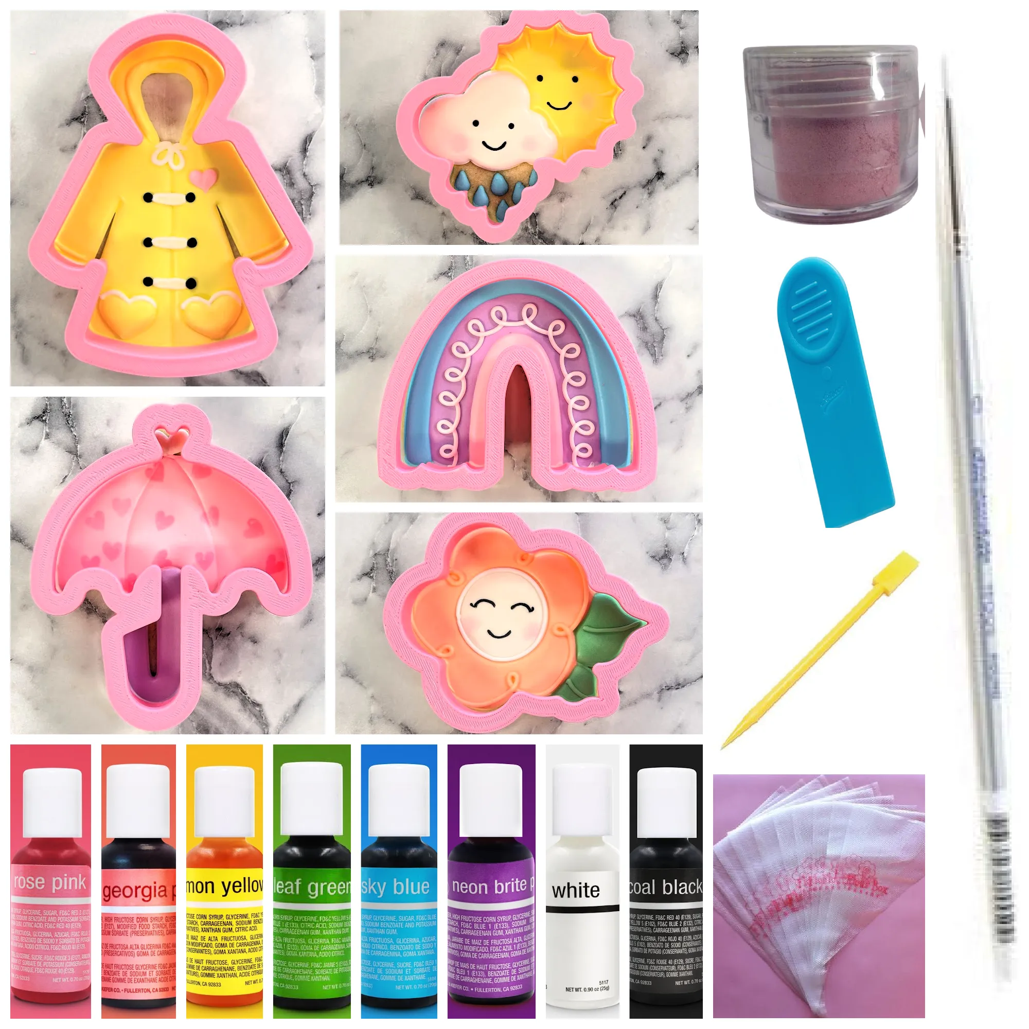 Spring Showers to Flowers Cookie Decorating Class Recording with Optional Kit