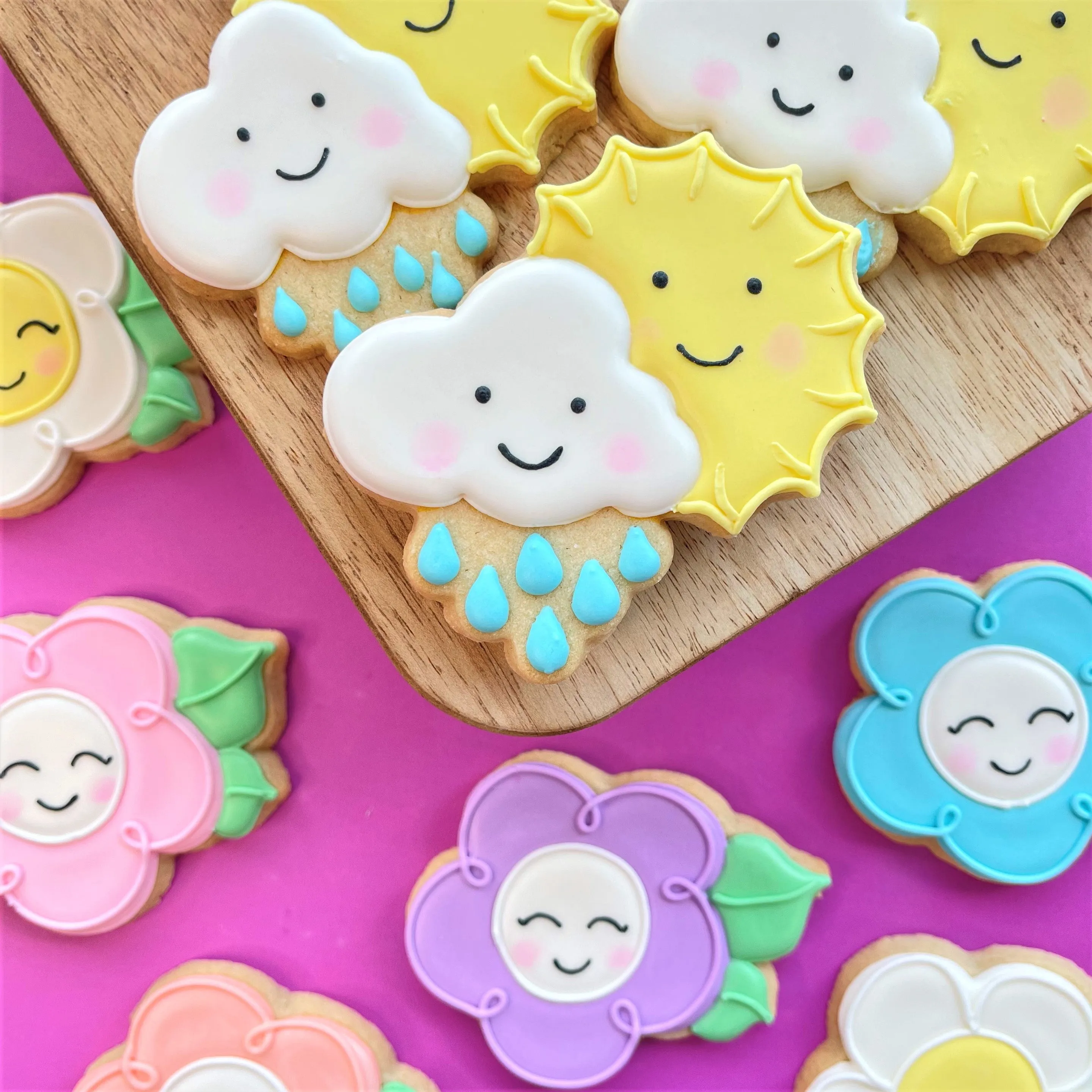 Spring Showers to Flowers Cookie Decorating Class Recording with Optional Kit